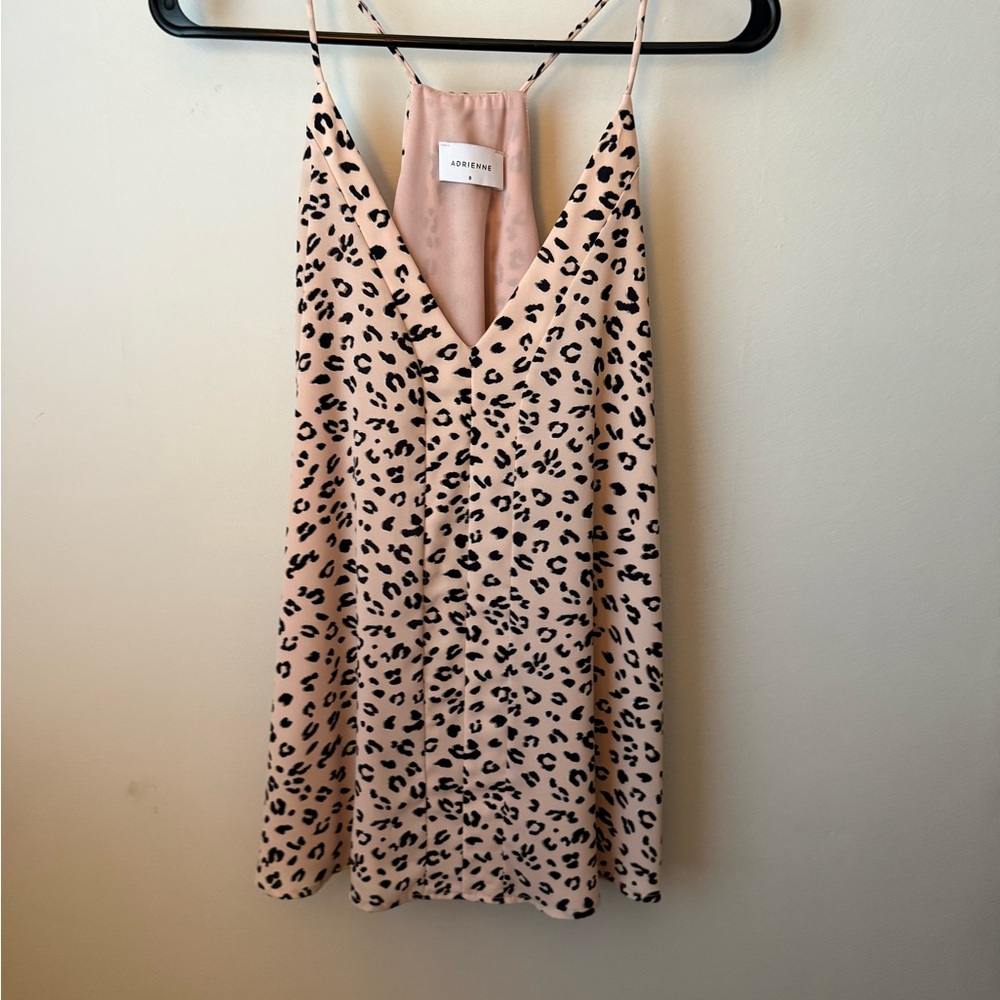 Adrienne Pink Leopard Print Dress